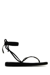Women's Capri Sandal Black Ovine Suede