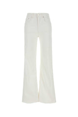 Women's White Stretch Denim Jeans