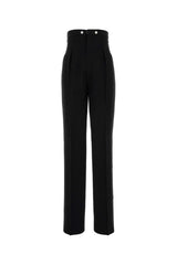 Women's Wool Trousers Black Primario