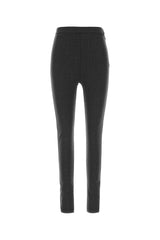 Women's Stretch Virgin Wool Blend Trouser Black Elastane
