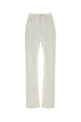 Women's Trouser White Cotton