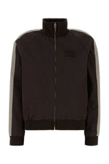 Women's Contrast-Stripe Cotton Jacket Black