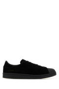 Men's Black Suede Kuro Superstar Sneakers Blackblackblack