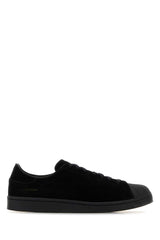 Men's Black Suede Kuro Superstar Sneakers Blackblackblack