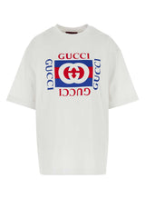 Women's White Cotton T-Shirt 9074 Exterior