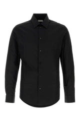 Men's Poplin Cotton Shirt Black
