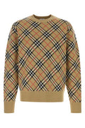 Men's Schk Sweater Beige Cotton Wool Polyamide