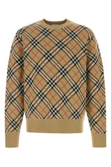 Men's Schk Sweater Beige Cotton Wool Polyamide