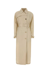 Women's Sand Cupro Blend Zavorra Trench Coat Vaniglia