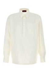 Men's Linen Polo Shirt White