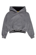 Boys' Logo Hoodie Gray Cotton Sweater