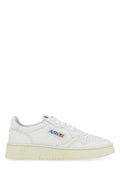 Women's White Leather Medalist Sneakers Gg04 Goat