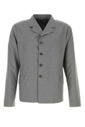 Men's Virgin Wool Blazer Gray Blazers