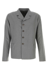 Men's Virgin Wool Blazer Gray Blazers