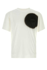 Men's Brushstroke-Print Cotton T-Shirt White