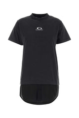 Women's Shirt Dress Black Cotton
