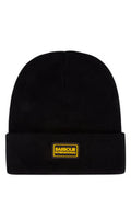 Boys' Ribbed Knit Beanie Black Wool