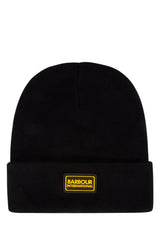 Boys' Ribbed Knit Beanie Black Wool