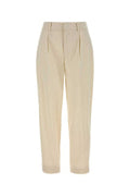 Women's Daisy Trousers White Cotton Nylon Elastane