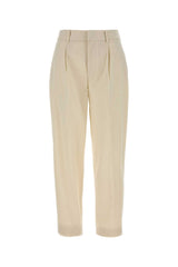 Women's Daisy Trousers White Cotton Nylon Elastane