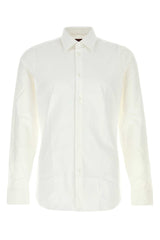 Men's Shirt White Cotton Nylon Elastane
