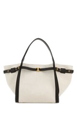 Women's Shopping Tote White Fabric