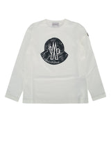 Boys' Ls T-Shirt Creamblack Base Fabric: Cotton T-shirts And Polos