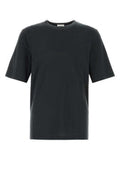 Men's Charcoal Cotton T-Shirt Noirblanchi Exterior