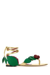 Women's Cherryfic Sandal Gold Sheepskin Leather Ovis