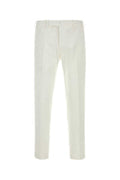 Men's Rebel Trousers White Cotton Elastane