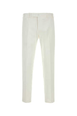 Men's Rebel Trousers White Cotton Elastane