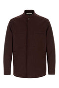 Men's Stretch Cotton Jacket Brown Elastane