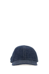 Men's Denim Baseball Cap Navy Cotton