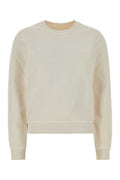 Women's Cotton Sweatshirt White Sweater