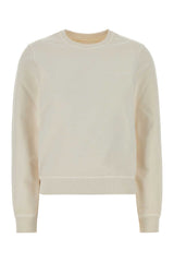 Women's Cotton Sweatshirt White Sweater