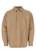 Men's Leather Jacket Beige Lamb