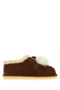 Women's Sabot Slipper Brown Calfskin Ovisariesaries