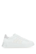 Women's White Nappa Leather Rebel Sneakers 0351