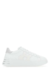 Women's White Nappa Leather Rebel Sneakers 0351