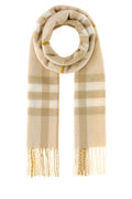 Unisex Giant Scarf Beige Cashmere