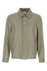 Men's Water Jacket Gray Silk Polyurethane
