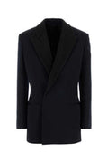 Women's Collo Blazer Navy Wool Blazers