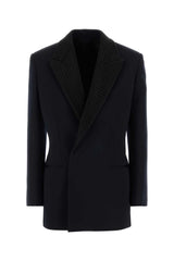 Women's Collo Blazer Navy Wool Blazers