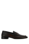 Women's Dark Brown Leather Loafers Tan Sneaker