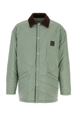 Men's Overshirt Jacket Green Polyester