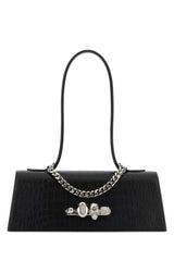 Women's Handle Top Bag Black Calf