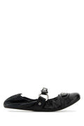 Women's City Flat Black Domesticated Lamb
