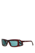 Men's Burgundy Acetate Sunglasses