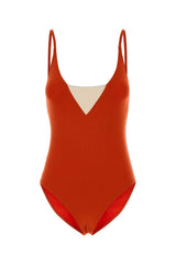 Women's Swimsuit Red Nylon Elastane Swimwear