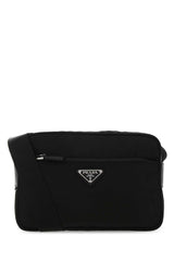 Women's Re-Nylon Crossbody Bag Black Poliammidericiclata Calfskin